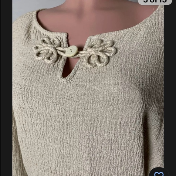 Donna Morgan For Maggy Women’s 3/4 Sleeve Top Tunic Tunic Size 8 - Picture 3 of 13